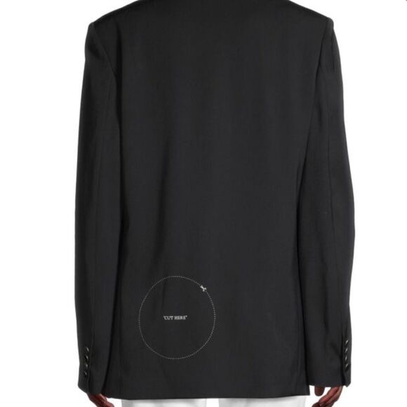 OFF-WHITE Gabardine Tomboy Blazer size M $1715 NWT - Picture 5 of 12